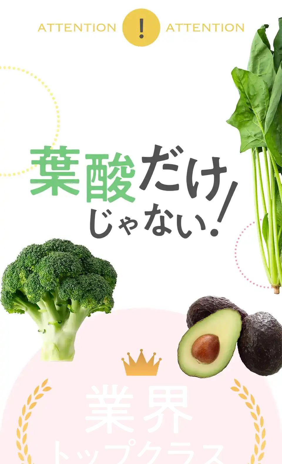 葉酸だけじゃない！