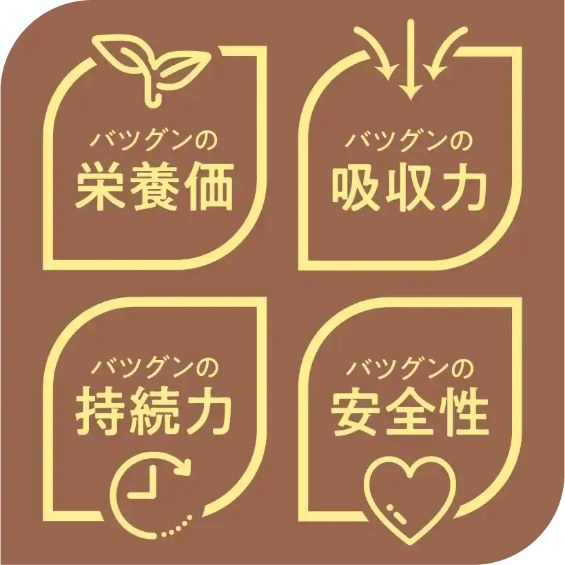 栄養価 吸収力 持続力 安全性