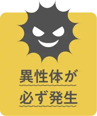 異性体が必ず発生