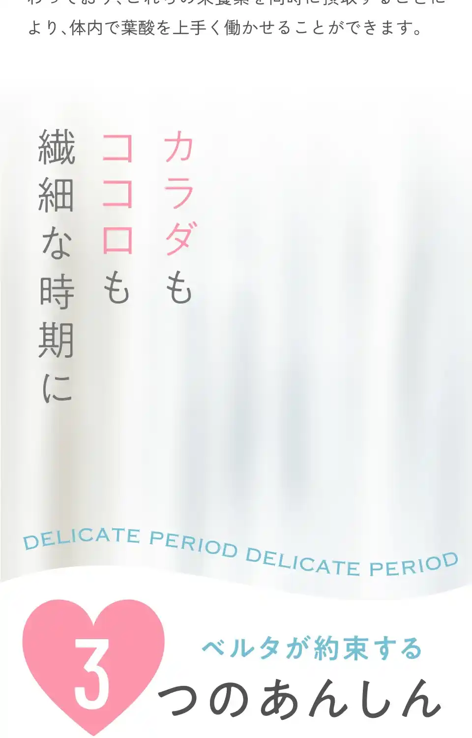 葉酸の働きをサポートする成分もぎゅっ！